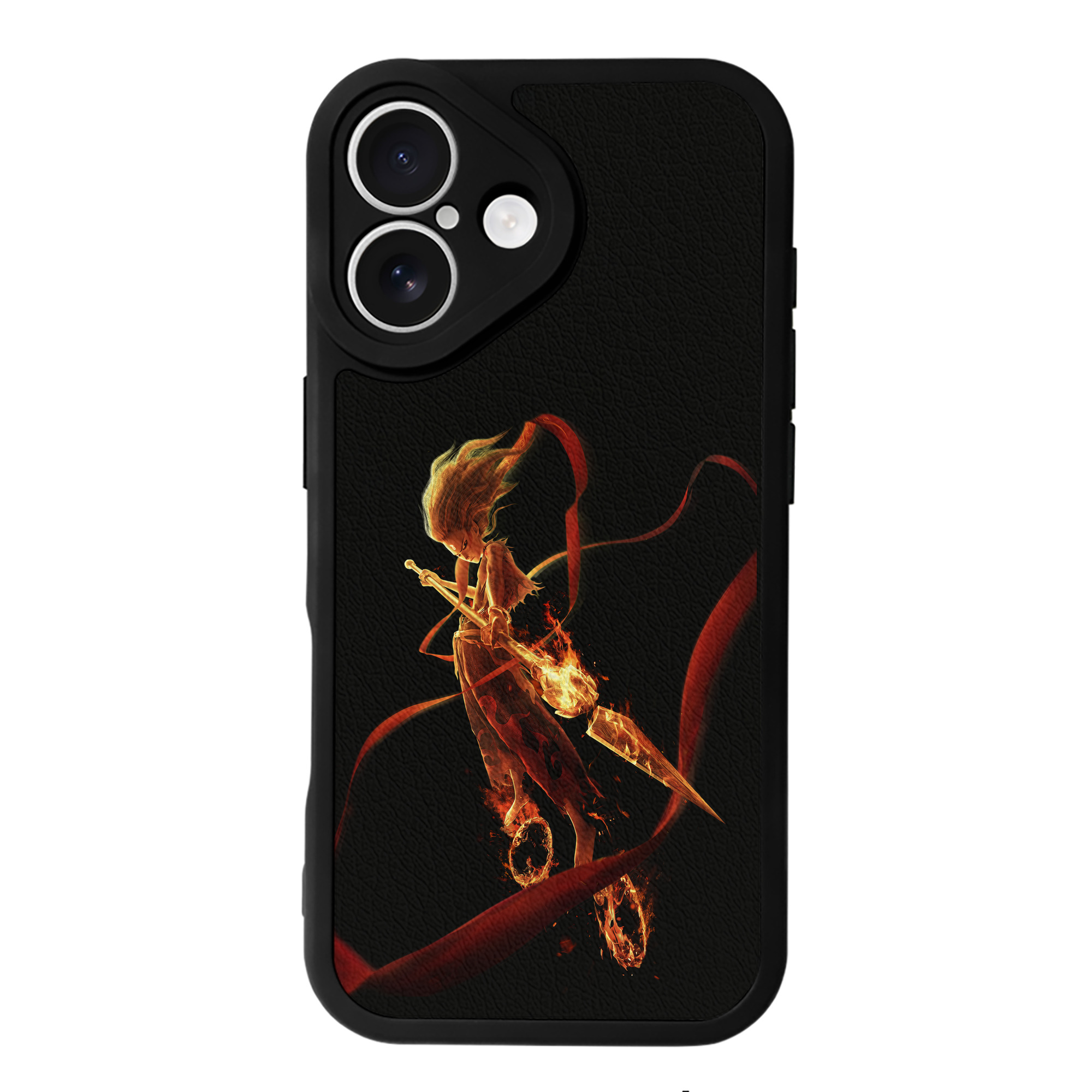 （画像用） Ne Zha 2 ナタ 魔童の大暴れ 【iPhone 16シリーズ対応】シリコンスマホケース（レザー調） 材質：シリコン